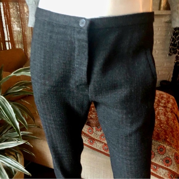 Isabel Marant 100% virgin wool charcoal trousers sz 2 - Picture 10 of 12